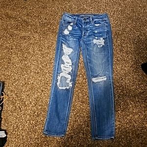 Womens sz 0 reg Tom girl American Eagle Outfitters jeans. Distressed!!